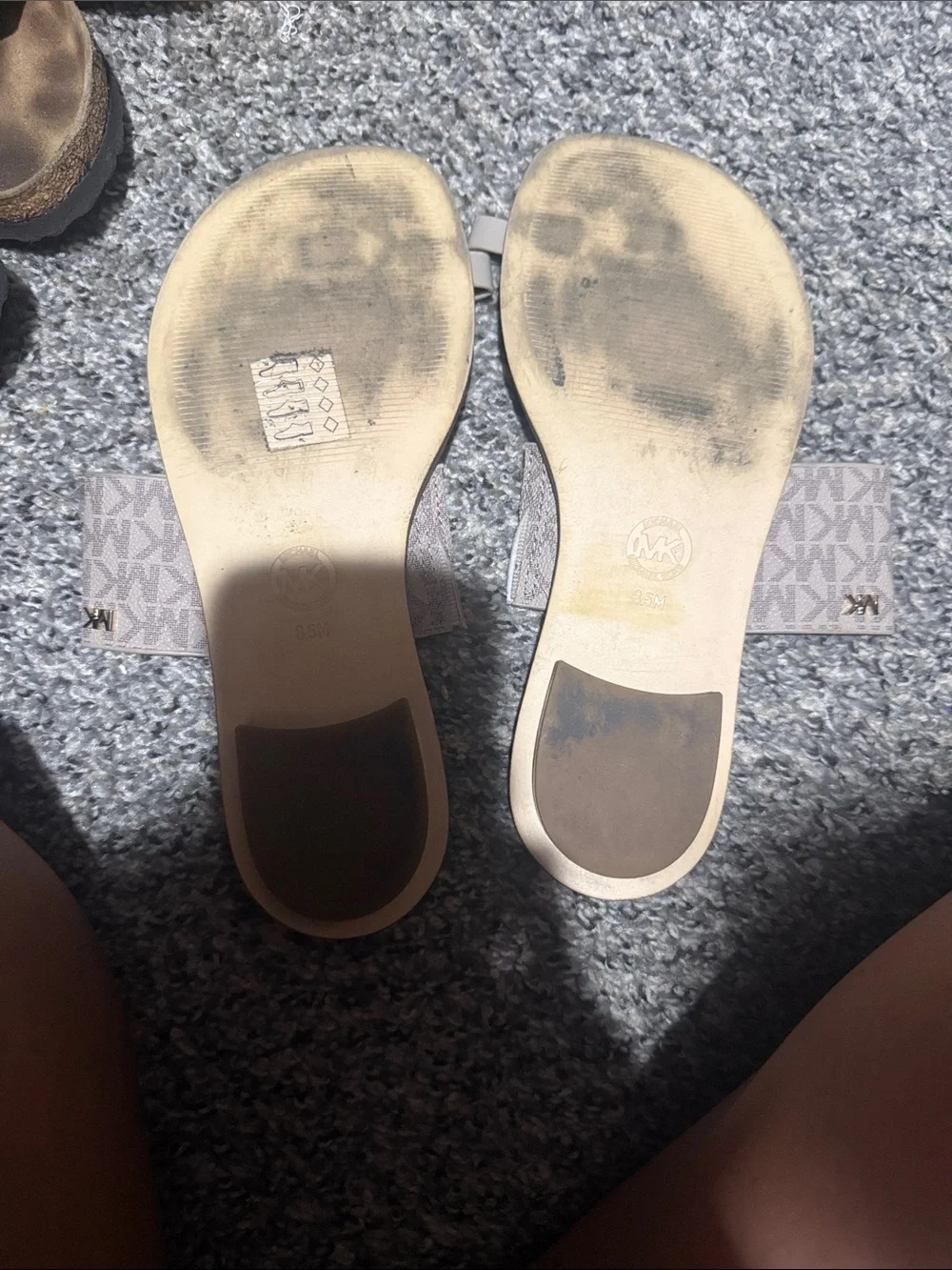 Michael Kors Blush Logo Toe-Loop Slide Sandals